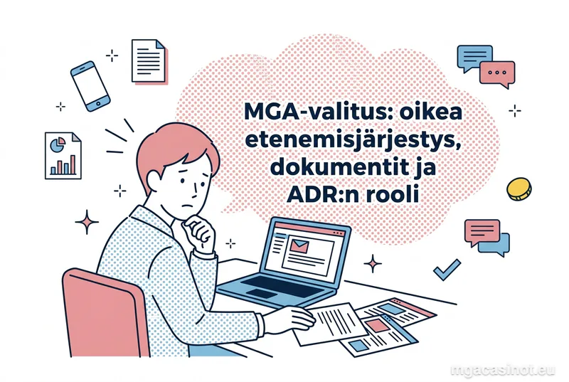 MGA-valitus: oikea etenemisjärjestys, dokumentit ja ADR:n rooli